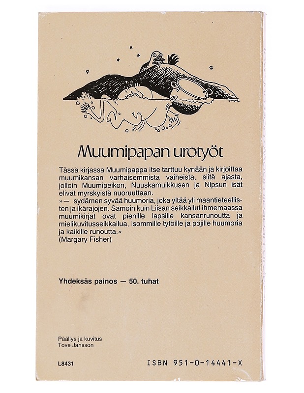Muumipapan urotyöt - Jansson, Tove - Lastenkirjat - 10105592025 - 1