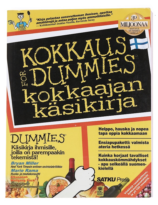 Kokkaus for dummies : kokkaajan käsikirja - Miller, Bryan - Kirja lahjaksi - 10105592050 - 0