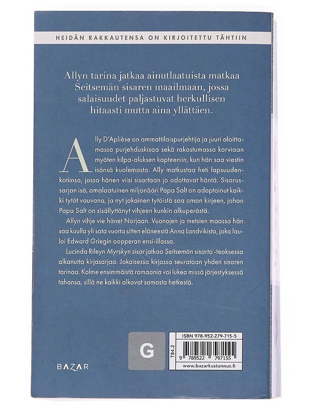 Myrskyn sisar : Allyn tarina - Riley, Lucinda - Romaanit ja novellit - 10105592074 - 1