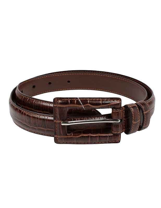 SADDLER tummanruskea nahkavyö, 80cm - Vyöt ja henkselit - 10105592076 - 0
