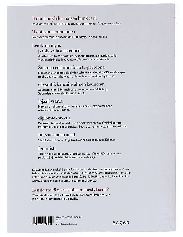 Elämäni ja isänmaani - Lenita Airisto - Elämäkerrat ja muistelmat - 10105592103 - 1