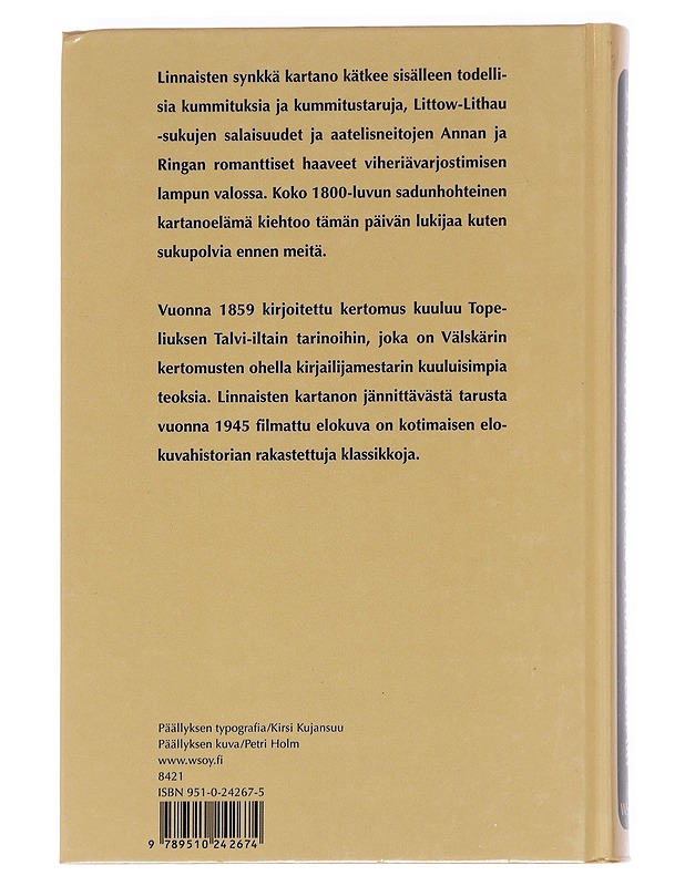 Linnaisten kartanon viheriä kamari - Topelius, Zacharias - Romaanit ja novellit - 10105592163 - 1