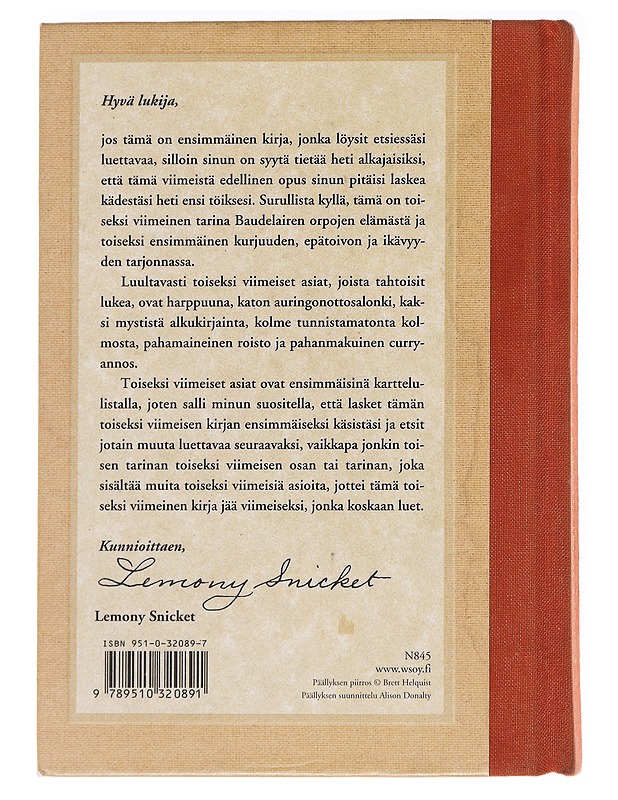 Ratkaisun rajoilla - Snicket, Lemony - Nuorten kirjat - 10105592246 - 1