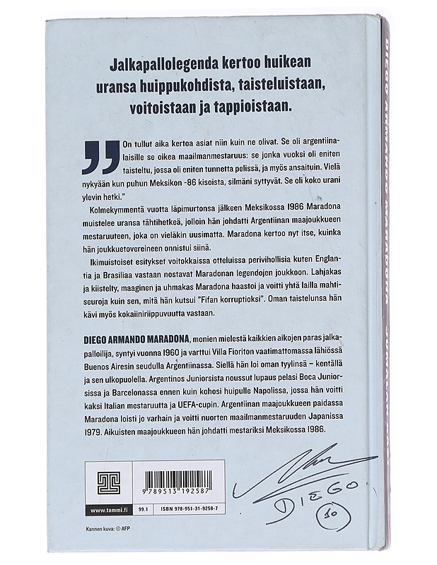 Jumalan käsi / voittajan tarina Meksikon MM-kisoista 1986 - Maradona, Diego - Elämäkerrat ja muistelmat - 10105592316 - 1
