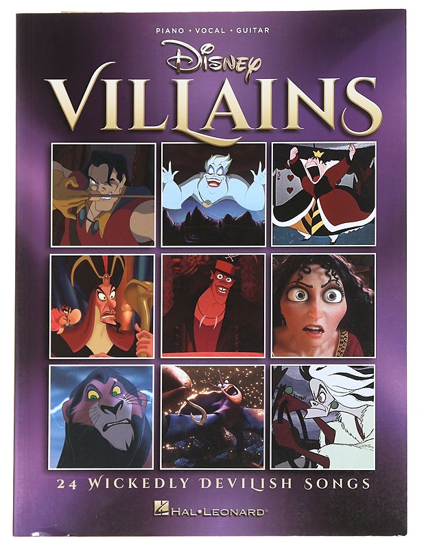 Disney villains : 24 wickedly devilish songs : piano, vocal, guitar - Musiikki- ja elokuvakirjat - 10105592323 - 0