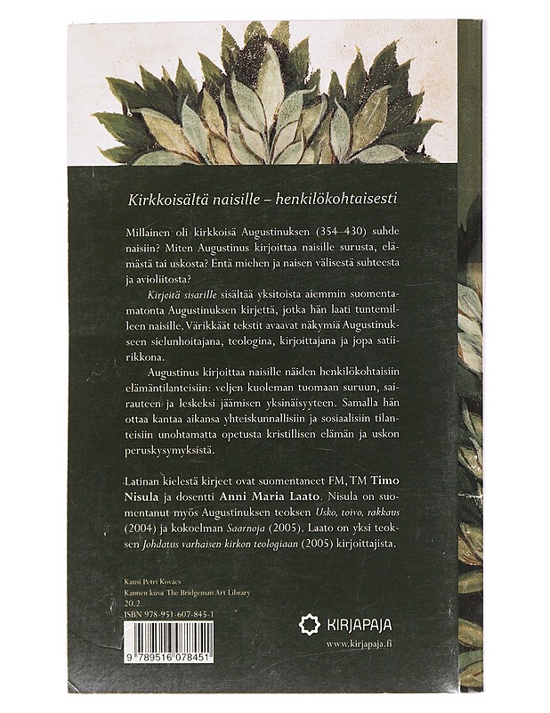 Kirjeitä sisarille - Augustinus, Hippon piispa, pyhä - Historiakirjat - 10105592340 - 1