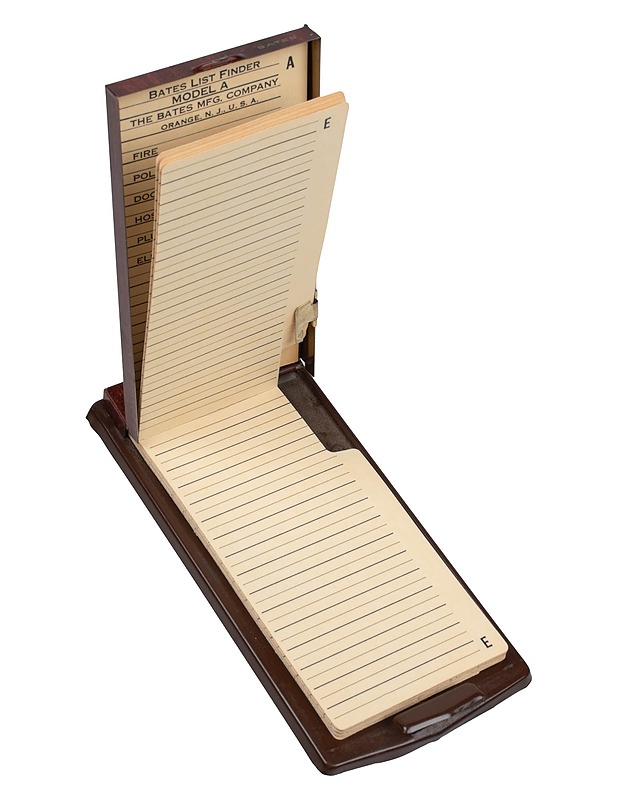 THE BATES List finder -osoitemuistio, 8,5x18,5 cm - Sisustus - 10105592362 - 1