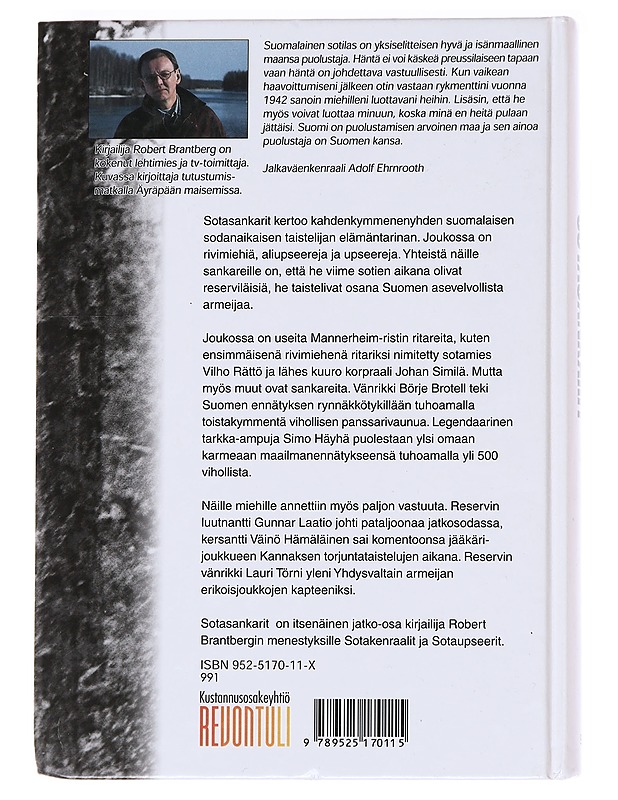 Sotasankarit - Robert Brantberg - Elämäkerrat ja muistelmat - 10105592378 - 1