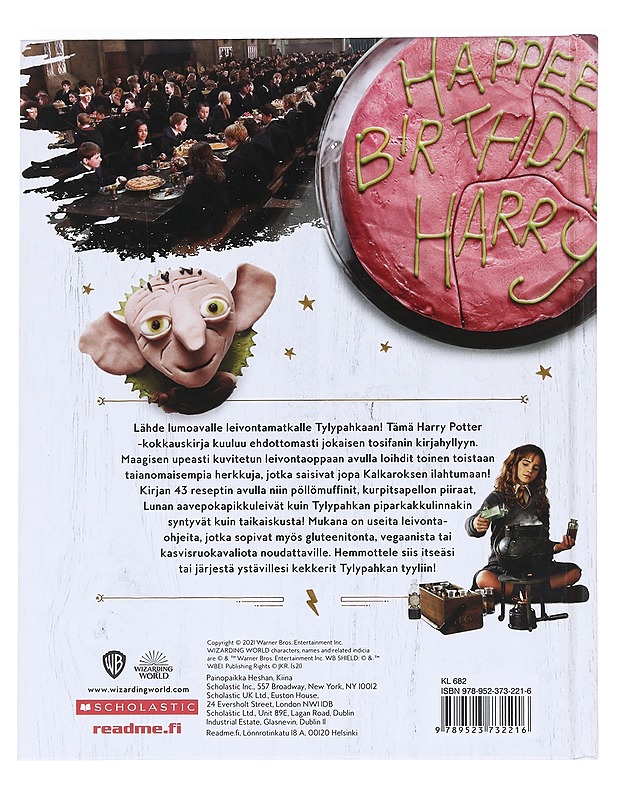 Harry Potter -kokkauskirja - Farrow, Joanna - Ruokakirjat - 10105592395 - 1
