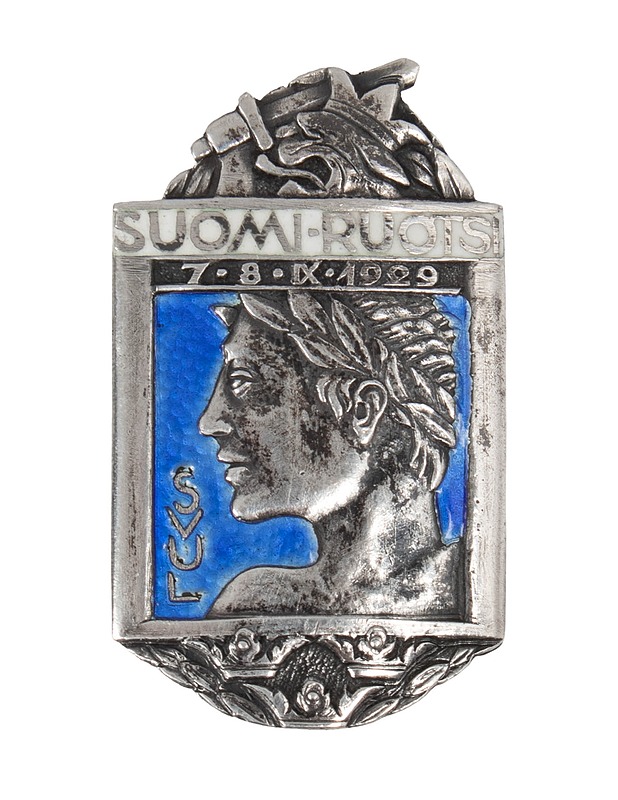 UUSI KULTASEPPÄ OY Suomi-Ruotsi maaottelu ruuvimerkki, 7-8 IX 1929 - Korut - 10105592451 - 0