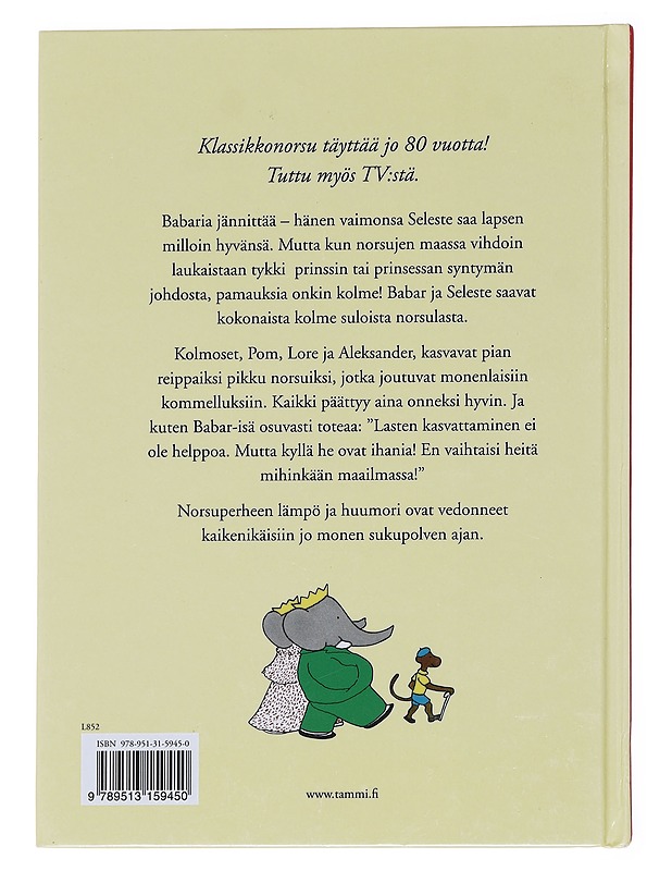 Babarin perhe - Brunhoff, Jean de - Lastenkirjat - 10105592467 - 1