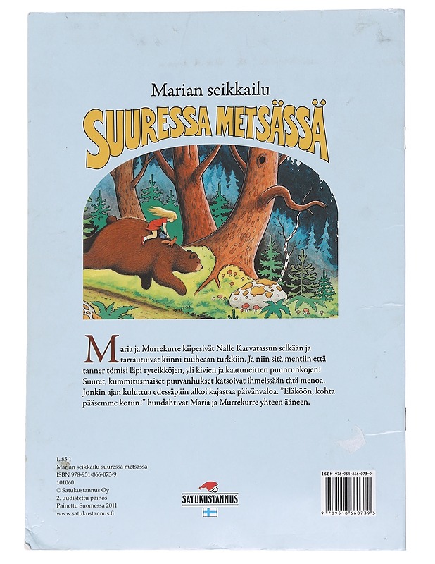 Marian seikkailu suuressa metsässä - Teutori - Lastenkirjat - 10105592504 - 1