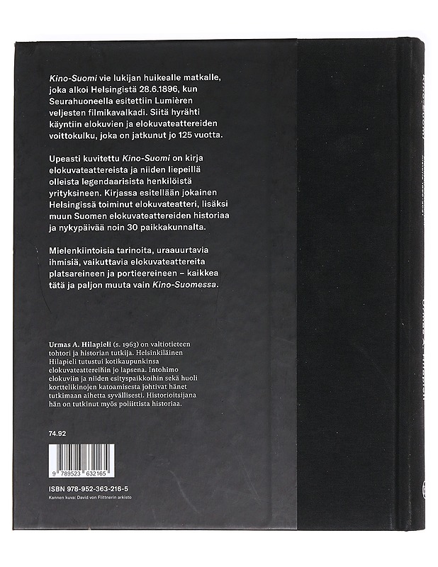 Kino-Suomi : elokuvan esittämisen historia 1896-2021 - Urmas A. Hilapieli - Tietokirjat - 10105592557 - 1