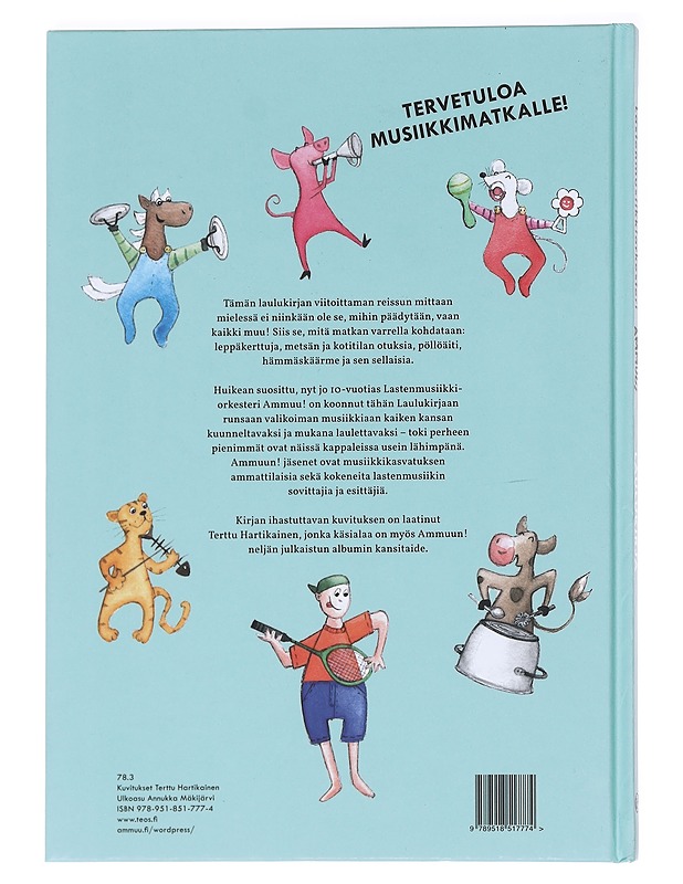 Laulukirja - Lastenmusiikkiorkesteri Ammuu! - Lastenpyörät - 10105592574 - 1