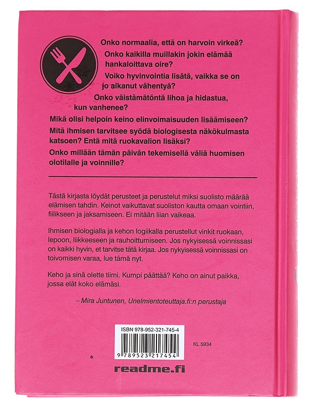 Kehon korjausopas : ohituskaista terveeseen suolistoon ja energiseen elämään - Puro, Mira (kirjailija) - Hyvinvointikirjat - 10105592643 - 1
