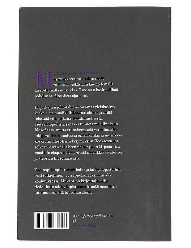Johdatus musiikkifilosofiaan - Huovinen, Erkki - Tietokirjat ja oppaat - 10105592660 - 1