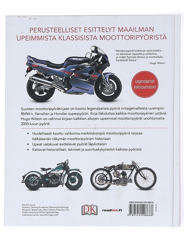 Suuri moottoripyöräkirja - Wilson, Hugo - Harrastekirjat - 10105592851 - 1