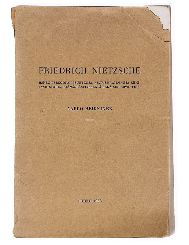 Friedrich Nietzsche - Aappo Heikkinen - Tietokirjat - 10105592912 - 0