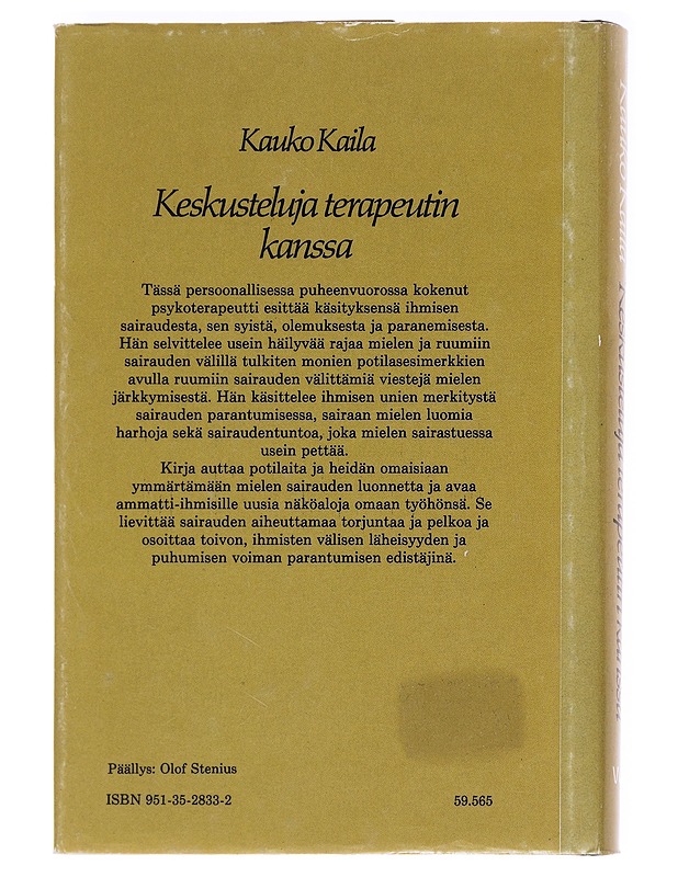 Keskusteluja terapeutin kanssa - Tietokirjat ja oppaat - 10105593054 - 1