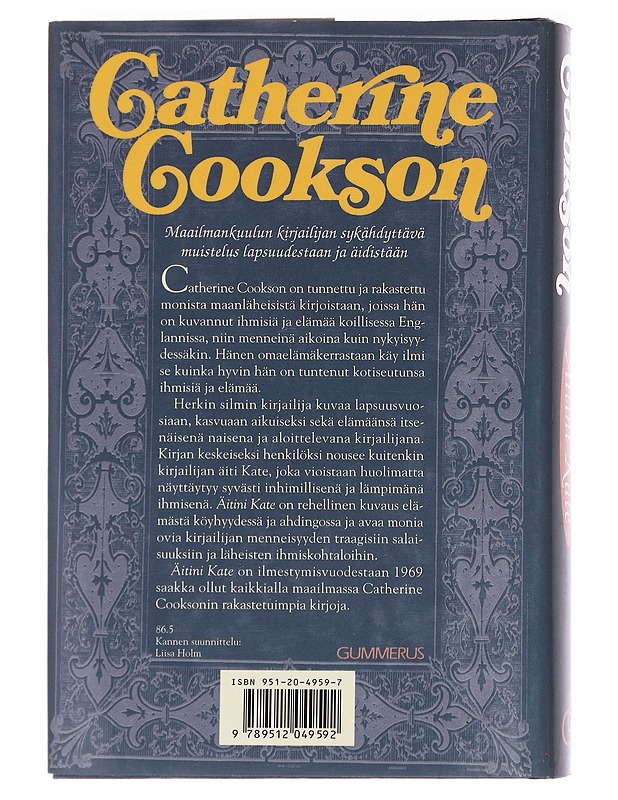 Äitini Kate - Cookson, Catherine - Elämäkerrat ja muistelmat - 10105593061 - 1