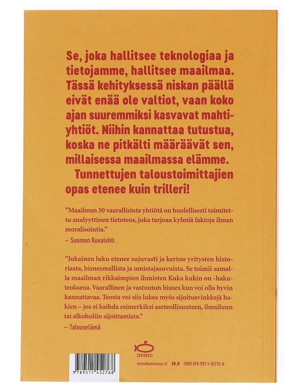 Maailman 50 vaarallisinta yhtiötä - Raeste, Juha-Pekka - Tietokirjat ja oppaat - 10105593091 - 1