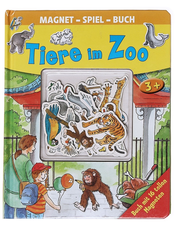 Magnet-Spiel-Buch: Tiere im Zoo - Daniela Pohl - Lastenkirjat - 10105593094 - 1