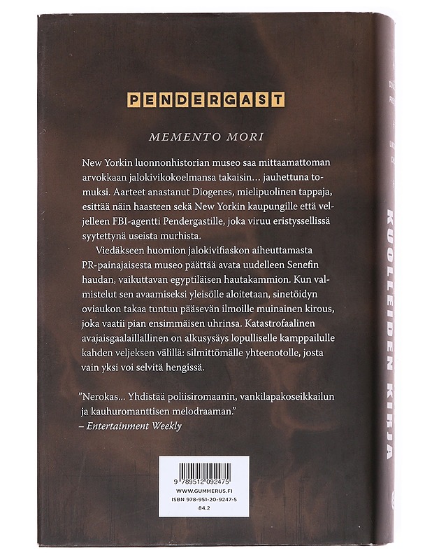 Kuolleiden kirja - Preston, Douglas - Romaanit ja novellit - 10105593109 - 1