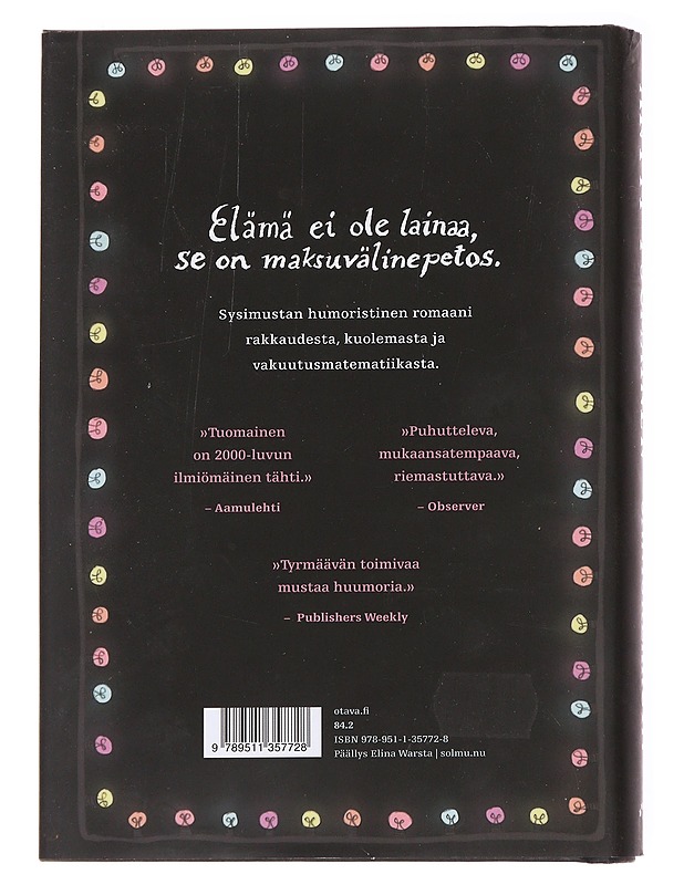 Jäniskerroin / romaani - Antti Tuomainen - Romaanit ja novellit - 10105593119 - 1
