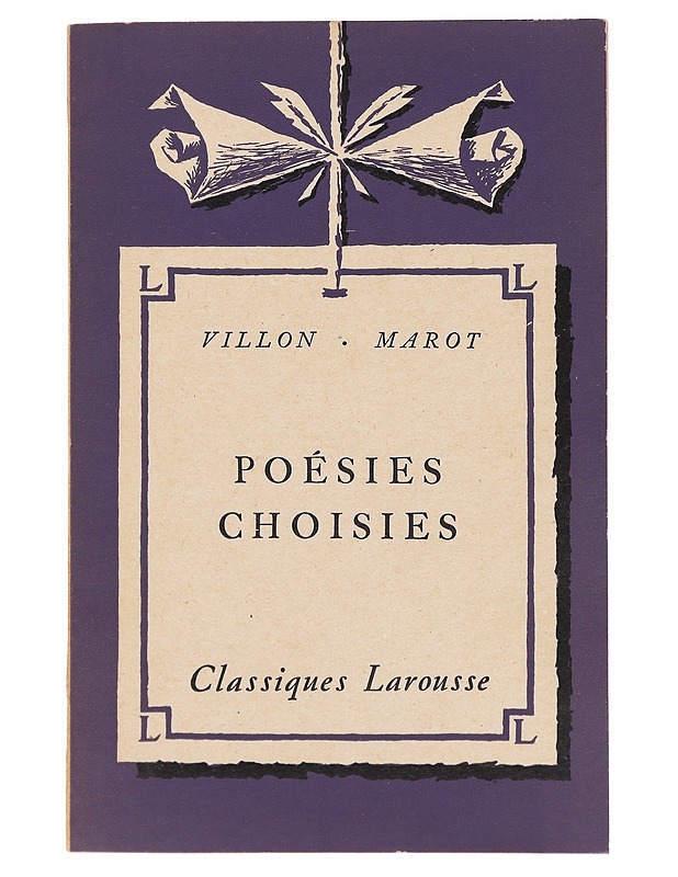 Poésies choisies - François Villon, Clément Marot - Runot ja näytelmät - 10105593273 - 0