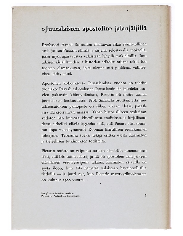 Pietari, suuri kalastaja - Saarisalo, Aapeli - Historiakirjat - 10105593304 - 1