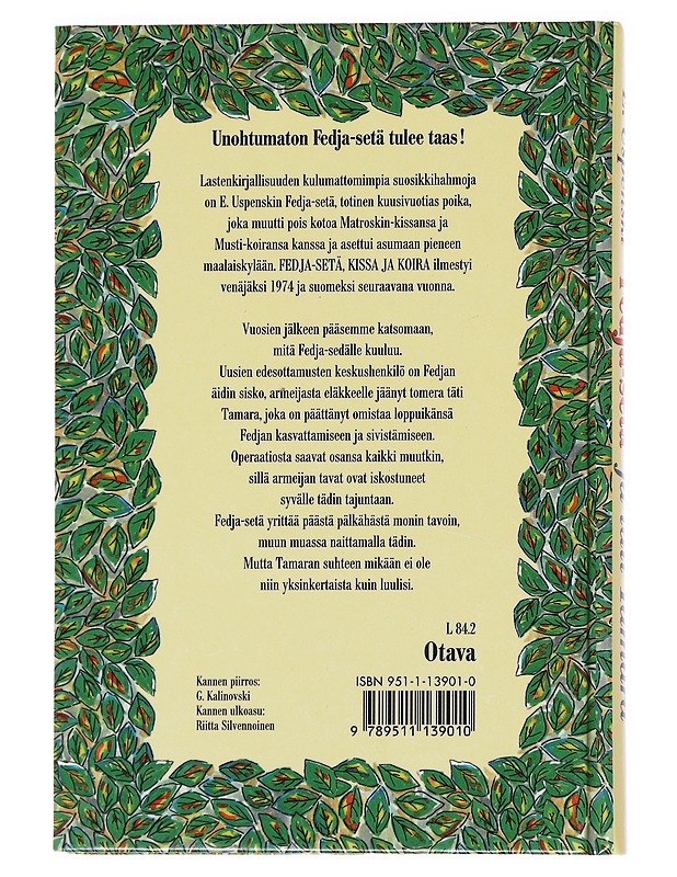 Fedja-setä ja täti Tamara - Uspenski, Eduard - Lastenkirjat - 10105593390 - 1