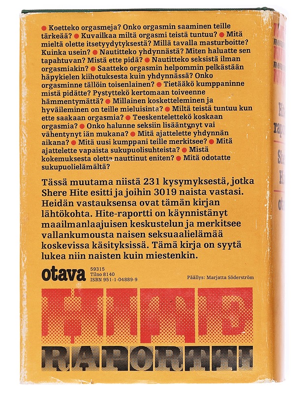 Hite-raportti  - Shere Hite - Tietokirjat ja oppaat - 10105593409 - 1