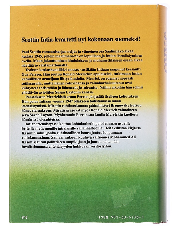 Saaliinjako : Intia-kvartetti 4 - Paul Scott - Romaanit ja novellit - 10105593430 - 1