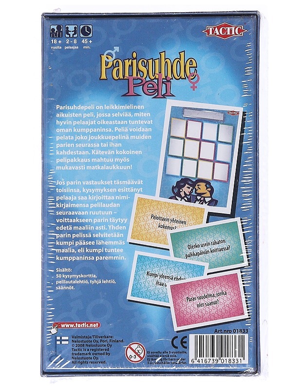 TACTIC parisuhdepeli -lautapeli - Lautapelit - 10105593461 - 1