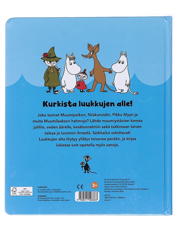 Muumi : ystävien luukkukirja - Virtanen, Heli Anneli - Lastenkirjat - 10105593549 - 1