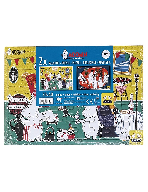 PELIKO Moomin palapeli, 2kpl - Lasten palapelit - 10105593560 - 0