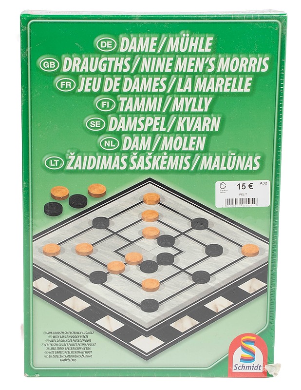 SCHMIDT tammi/mylly -lautapeli - Lautapelit - 10105593587 - 0