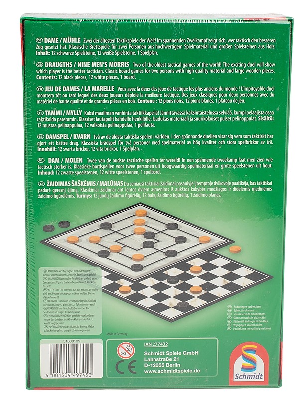 SCHMIDT tammi/mylly -lautapeli - Lautapelit - 10105593587 - 1