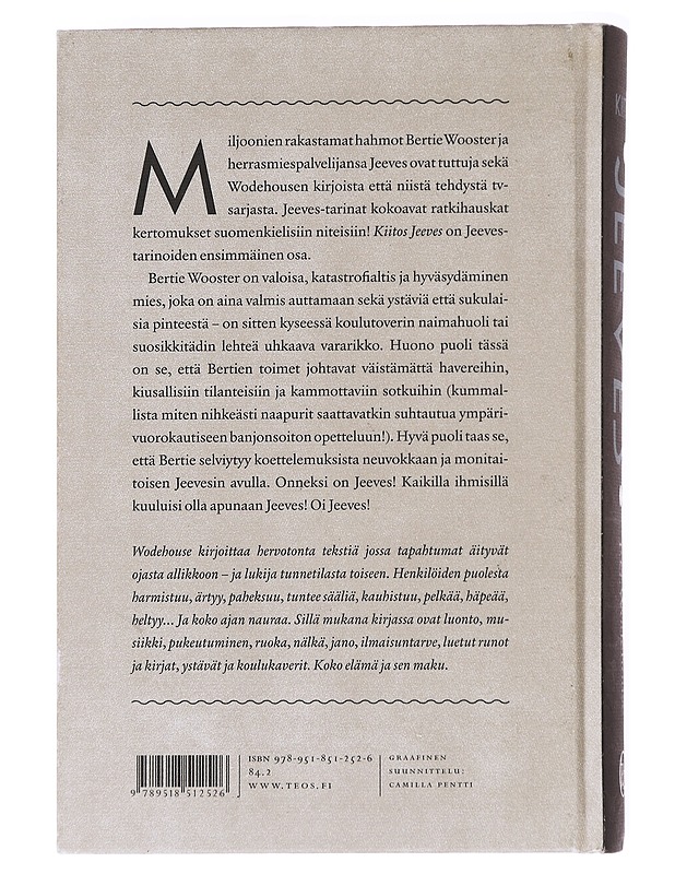 Kiitos, Jeeves - Wodehouse, P. G. - Romaanit ja novellit - 10105593670 - 1