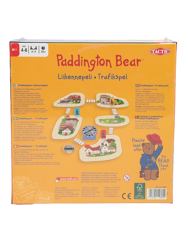TACTIC Paddington Bear liikennepeli -lautapeli - Lautapelit - 10105593671 - 1