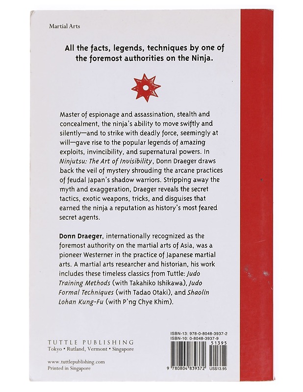 Ninjutsu: The Art of Invisibility - Draeger, Donn F. - Tietokirjat ja oppaat - 10105593694 - 1