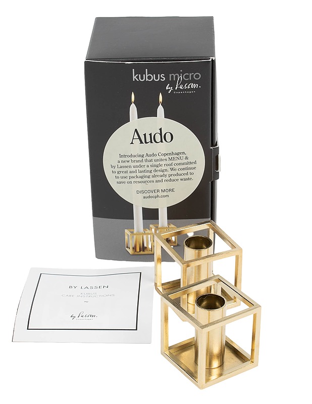 AUDO COPENHAGEN Kubus Micro kynttilänjalka, 2 kpl - Kynttilänjalat - 10105593728 - 0