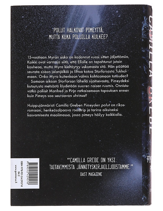 Pimeyden polut - Grebe, Camilla - Romaanit ja novellit - 10105593731 - 1