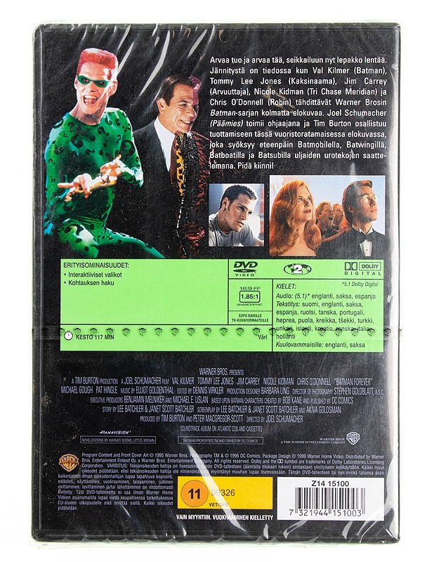 Batman forever DVD - DVD-elokuvat - 10105593881 - 1