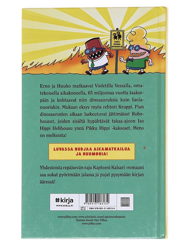 Kapteeni Kalsari ja radioaktiivisten robobokserien karmaiseva kosto - Pilkey, Dav - Lastenkirjat - 10105593935 - 1
