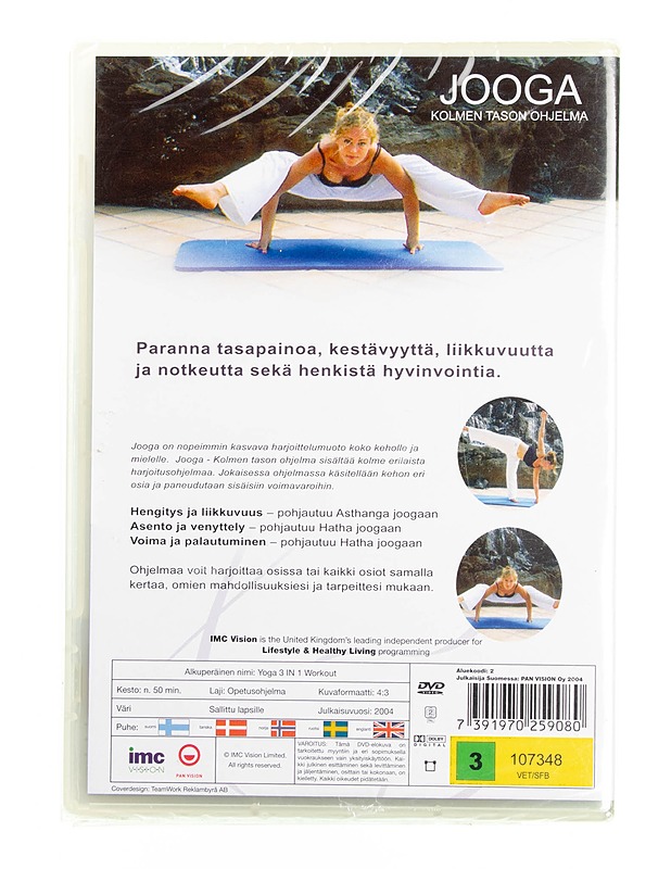 Jooga: kolmen tason ohjelma - dvd - DVD-elokuvat - 10105593980 - 1
