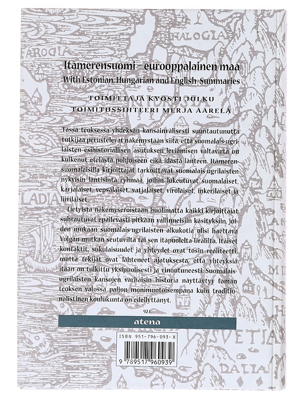 Itämerensuomi - eurooppalainen maa - Äärelä, Merja - Historiakirjat - 10105594056 - 1