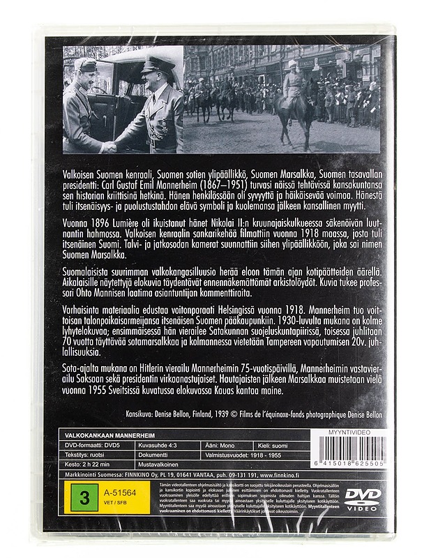 Valkokankaan Mannerheim DVD - DVD-elokuvat - 10105594040 - 1