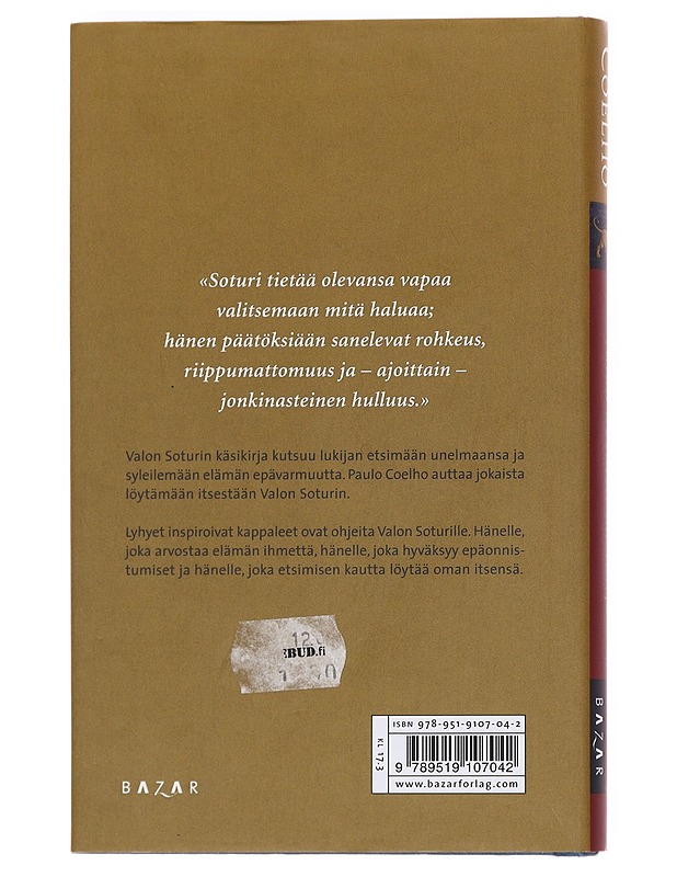Valon Soturin käsikirja - Coelho, Paulo - Romaanit ja novellit - 10105594048 - 1