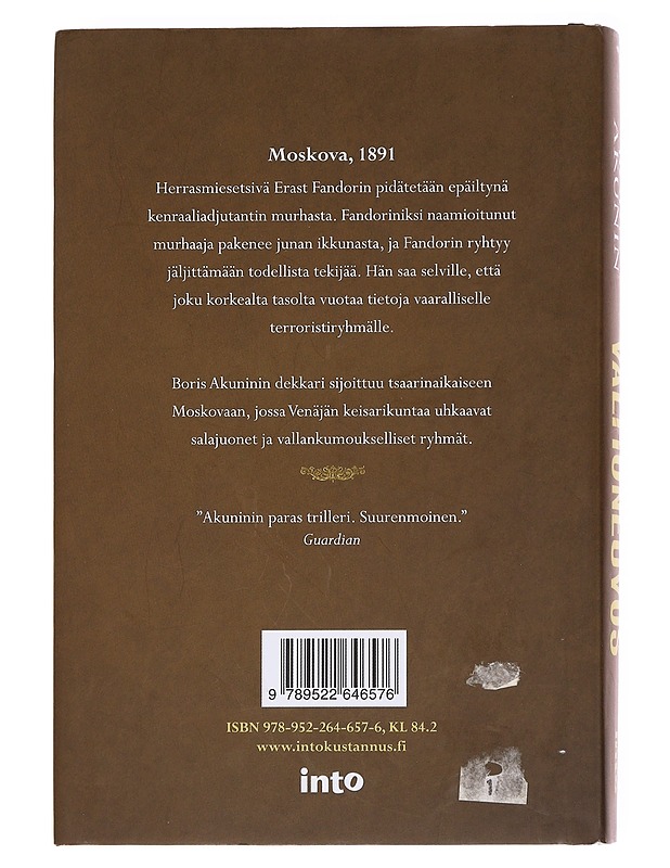Valtioneuvos - Akunin, Boris - Romaanit ja novellit - 10105594107 - 1